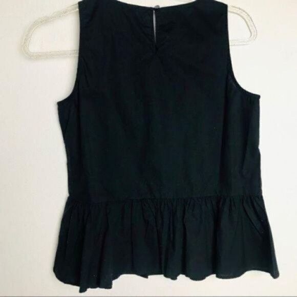 Madewell sleeveless embroidered peplum  top XXS BoxK - Picture 6 of 10